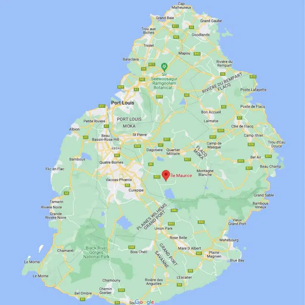 carte ile maurice