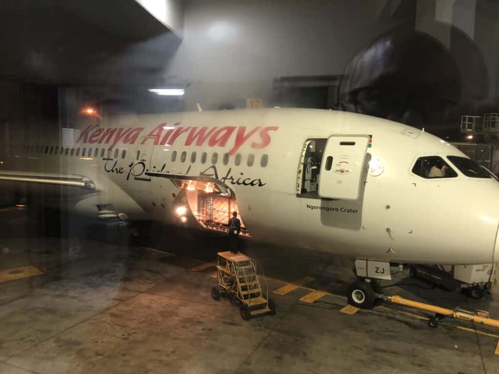 Kenya Airways - vol paris - ile maurice