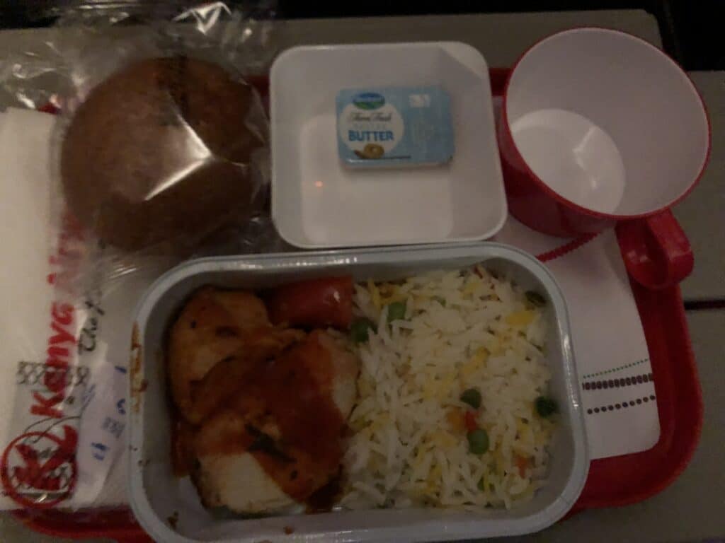Kenya Airways - diner