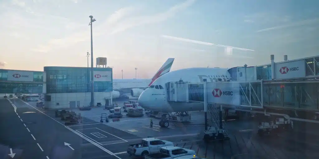 Emirates - A380 avant embarquement