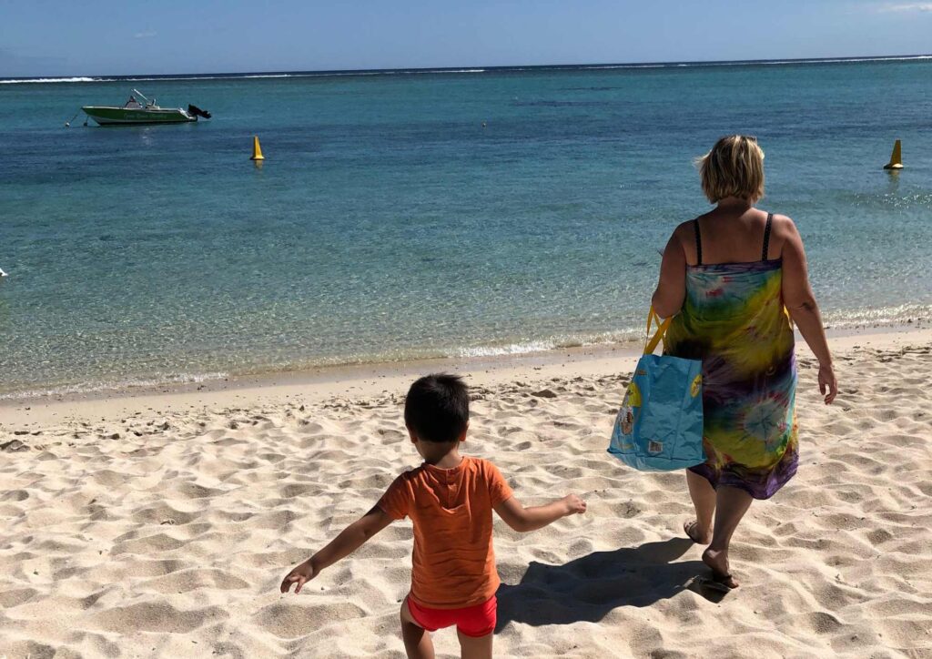 aller à la plage du morne en aout