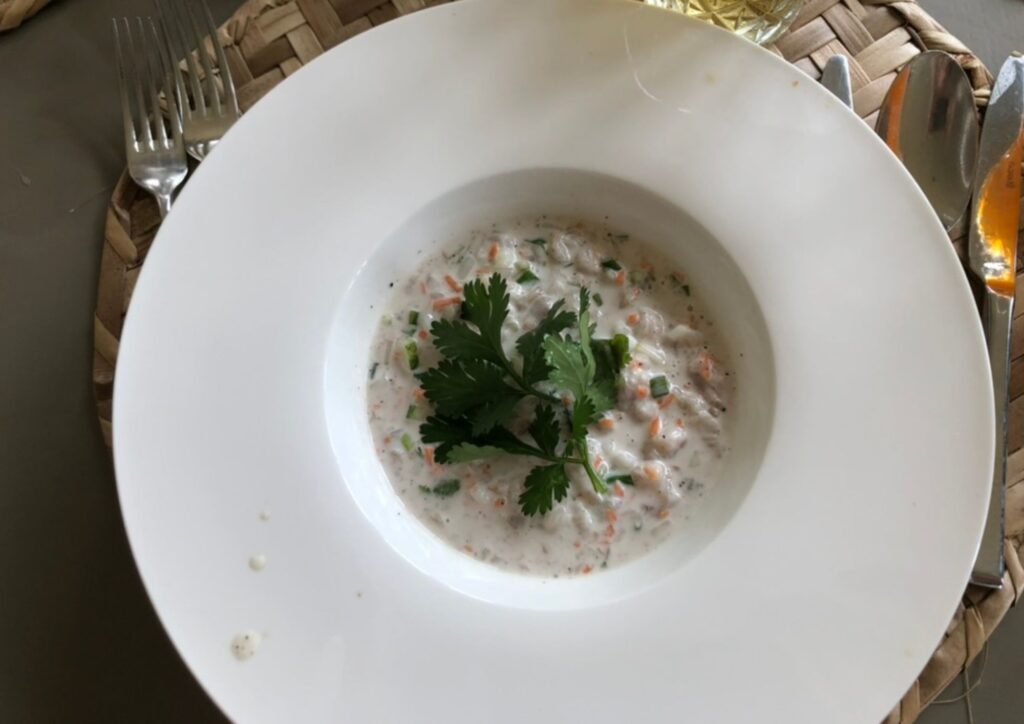 ceviche de poisson à Falaise Rouge Restaurant