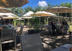 Terrasse du restaurant le Fangourin