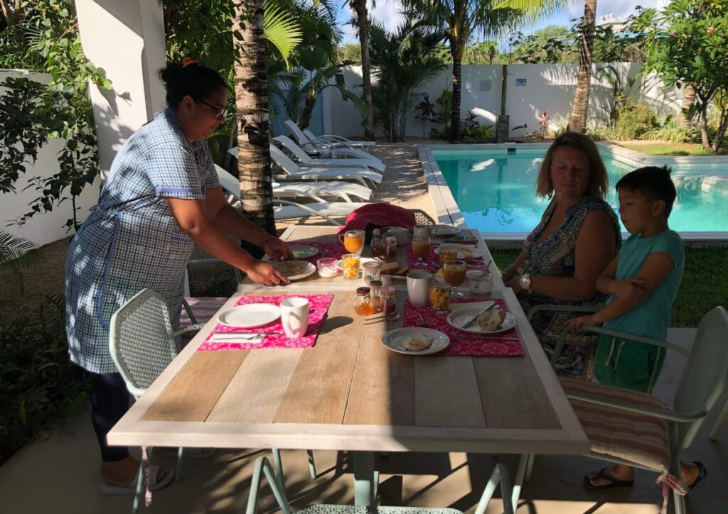service petit déjeuner au Mandala Moris